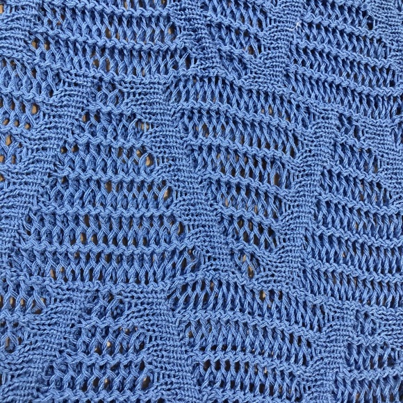 Loose Knit Long Sleeve Sweater Blue Size Large - Picture 3 of 9